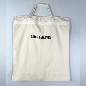 ZADIG & VOLTAIRE NWOT Organic Cotton Washable Garment Travel Bag